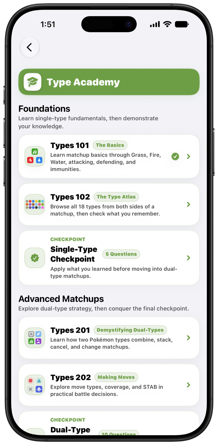 Type Academy lessons in Light Mode